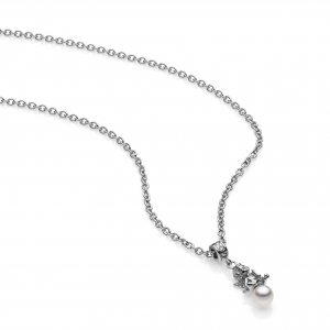 Collana in Argento con perle di cristallo